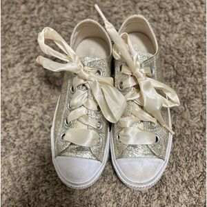 Converse glitter shoes